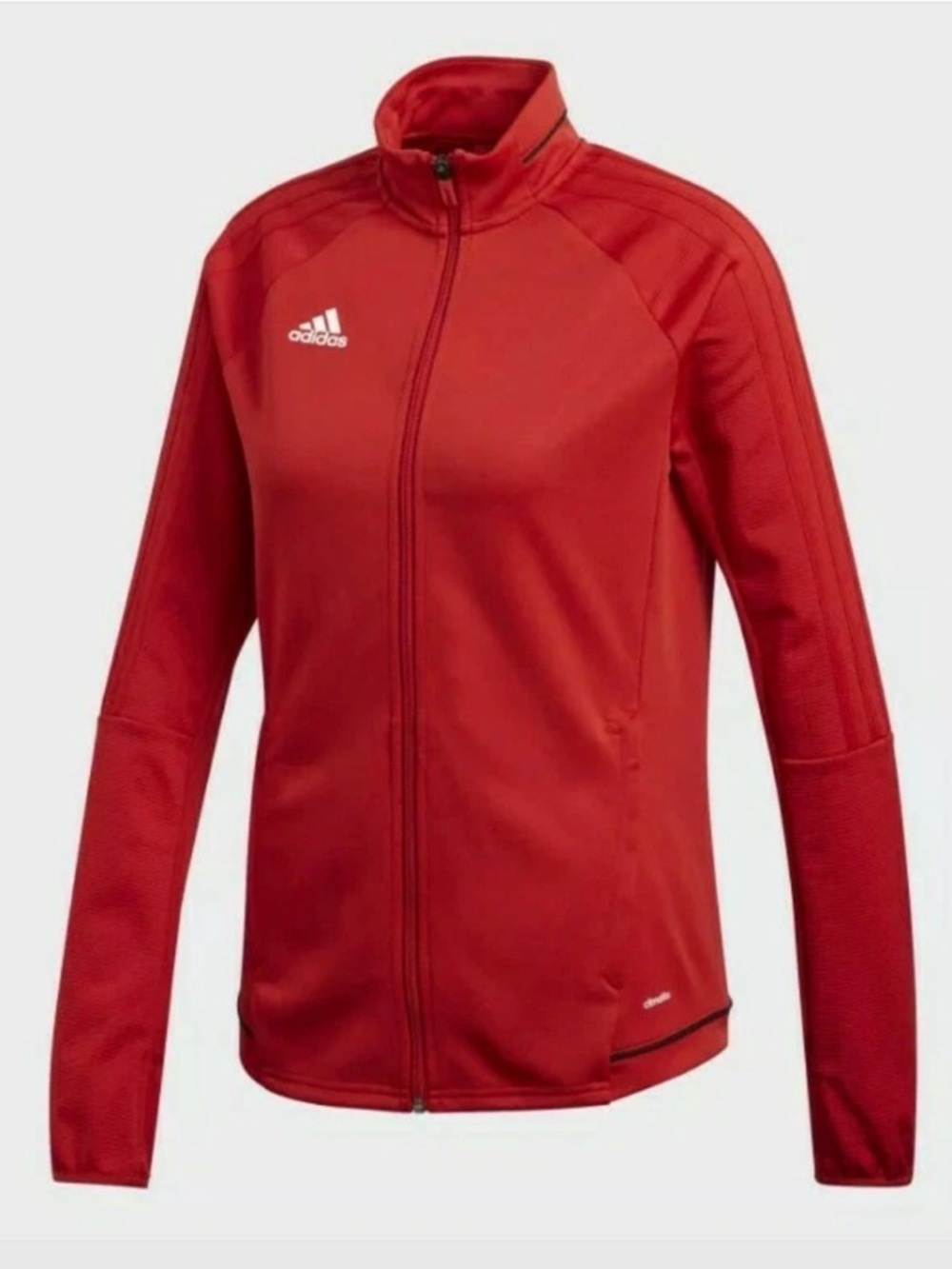 Adidas Women's Red Full-Zip Training Jacket Size Small